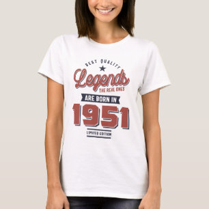 Qualitätslegenden Die echten sind 1951 Geboren T-Shirt
