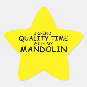 Qualitätszeit Mandolin Star Sticker