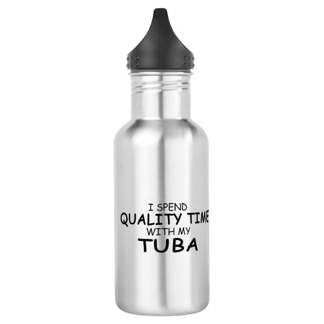 Qualitätszeit Tuba Edelstahlflasche (Links)