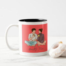 Qualitätszeiten Zweifarbige Tasse