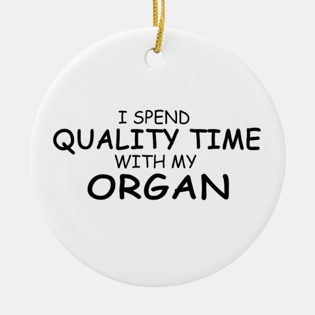 Qualitätszeitorgan Keramik Ornament (Vorne)