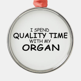 Qualitätszeitorgan Silbernes Ornament