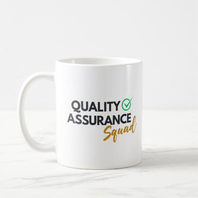Quality Assurance Squad – QA Team Mug (Gauche)