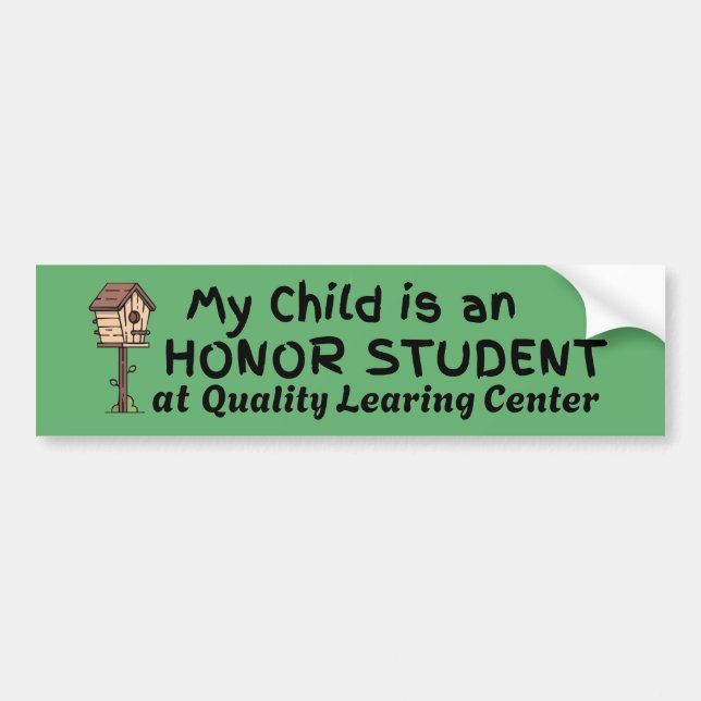 Quality Learing Center Sticker | Funny Viral Meme Autoaufkleber (Vorne)
