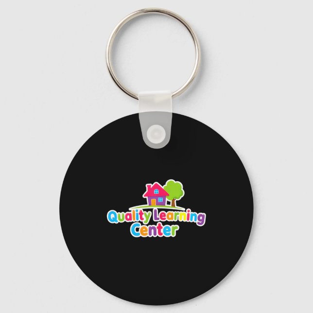 Quality Learning Center School Quote  Schlüsselanhänger (Vorderseite)