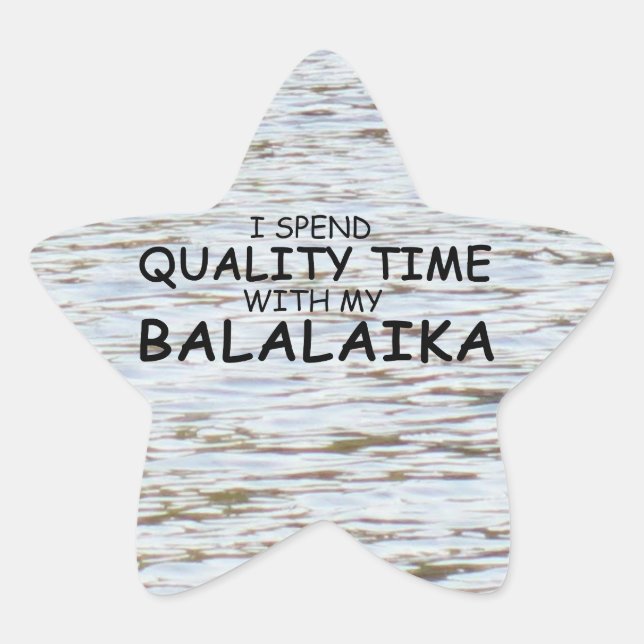 Quality Time Balalaika Star Sticker (Vorderseite)