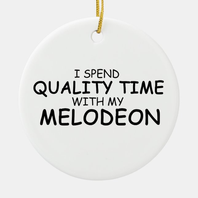 Quality Time Melodeon Keramikornament (Vorne)