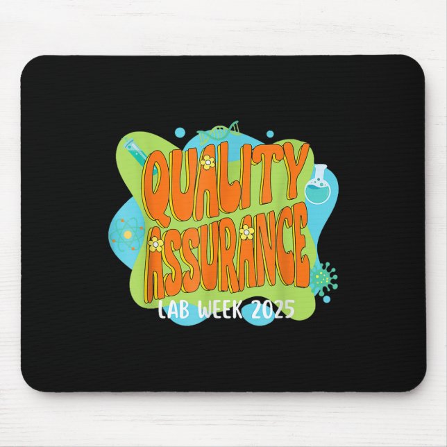 Quality Urance Labrador Scientist Retro Labrador W Mousepad (Vorne)