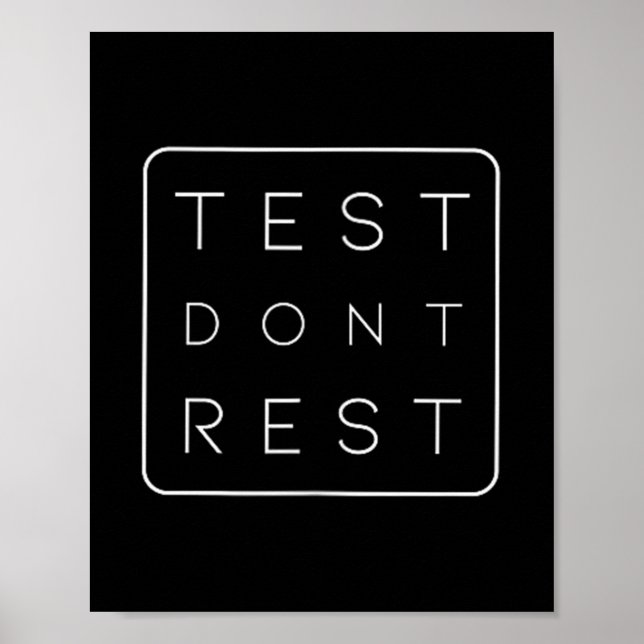 Quality Urance Software Tester Qa Engineer Geeks F Poster (Vorne)