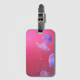 Qualle in Rosa Gepäckanhänger