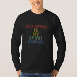 Qualle ist mein spirituelles Tier Retro 70er vinta T-Shirt