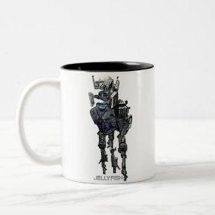 Qualle oder KronierUFO oder UAP Zweifarbige Tasse