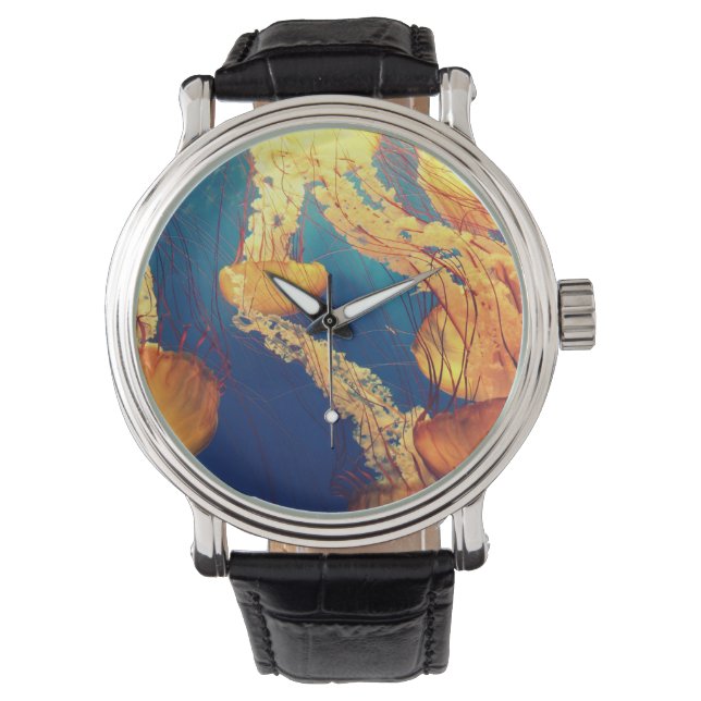 Quallen Armbanduhr (Vorderseite)