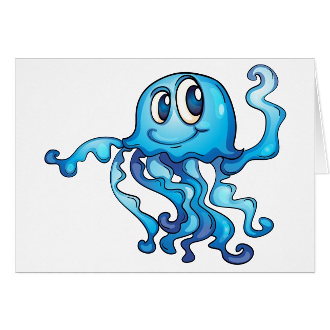 Quallen auf Weiß (Vorderseite (Horizontal))