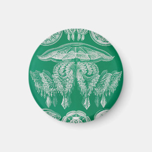 Quallen, Discomedusae von Ernst Haeckel Magnet