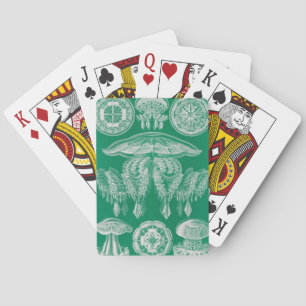 Quallen, Discomedusae von Ernst Haeckel Spielkarten