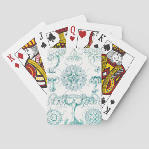 Quallen, Discomedusae von Ernst Haeckel Spielkarten