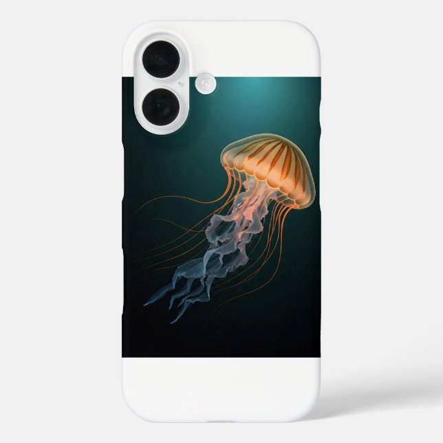 Quallen Elegance: Marine Inspiriert iPhone 16 Zurü iPhone 16 Hülle (Rückseite)