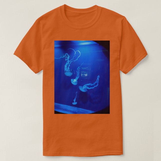 Quallen in blau T-Shirt (Design vorne)
