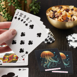 Quallen in der Deep Monogram Kids Match Game Spielkarten