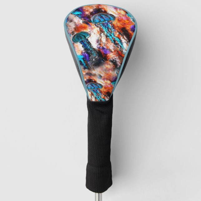 Quallen-Jump Golf Headcover (Vorderseite)