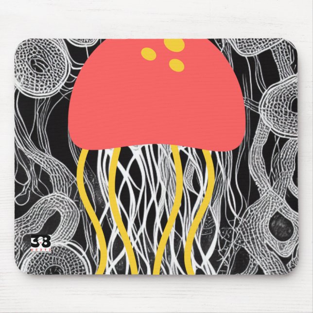 Quallen Mousepad (Vorne)