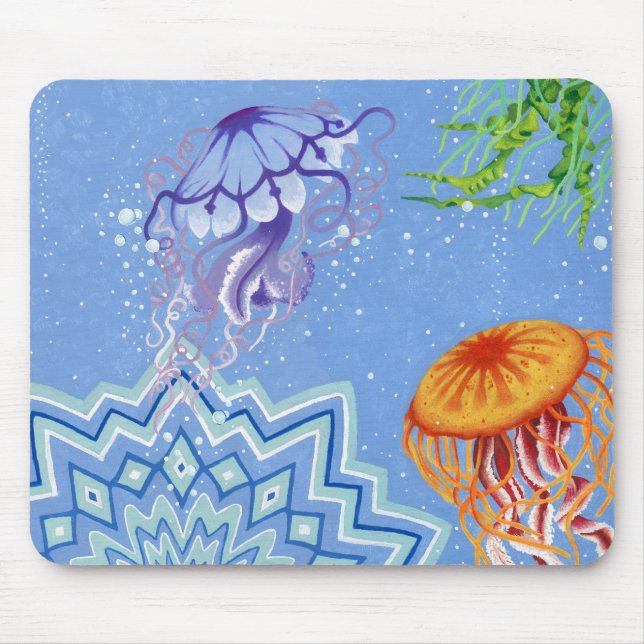 Quallen Mousepad (Vorne)