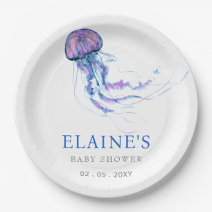 Quallen Ocean Beach unter der Sea Baby Dusche Pappteller