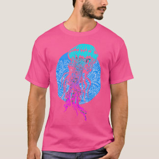 Quallen Ozean Meer Kreatur Unterwasser Tauchen T-Shirt