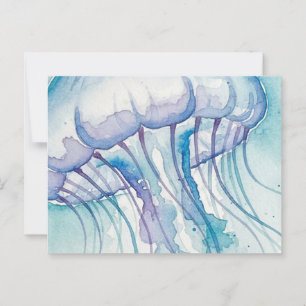 Quallen Postkarte