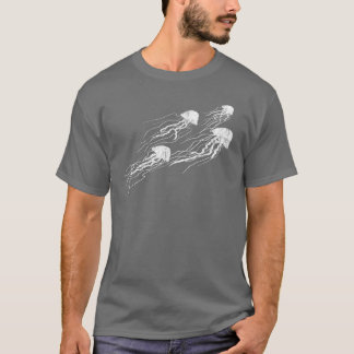 Quallen-Silhouettedunkelheitst-shirt T-Shirt