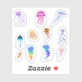 Quallen Stickers Aufkleber