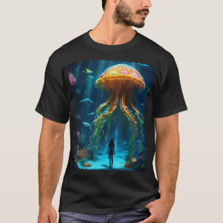 "Quallen-T - Shirt - Lebhafter und künstlerischer 