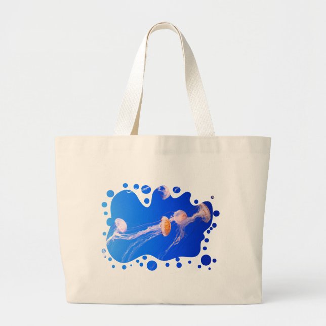 Quallen-Tasche Jumbo Stoffbeutel (Vorne)