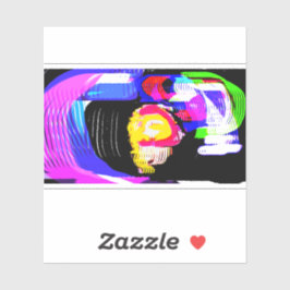 Quallen Wellen Spaß Aufkleber