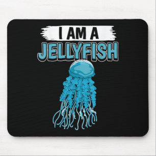 Quallen Zitat ich bin Quallen Mousepad