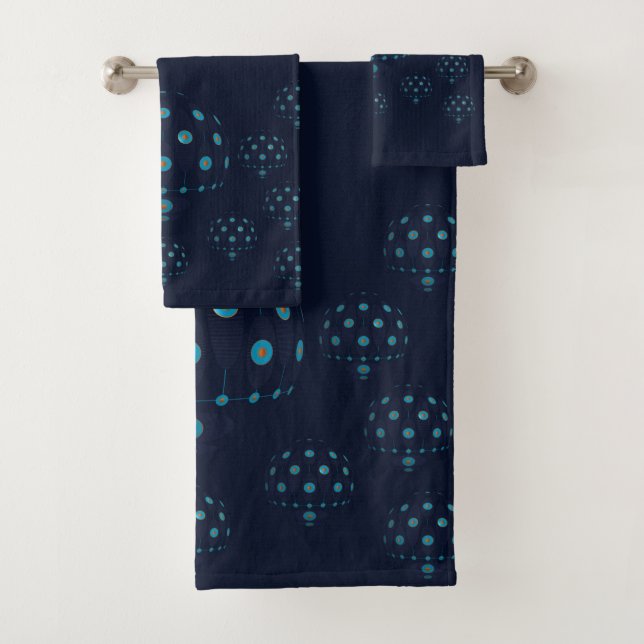 Quallenfisch-Blues Badhandtuch Set (Insitu)