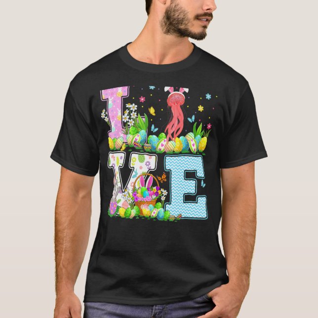 Quallenfisch Ostern Liebe Quallenfisch Ostern T-Shirt (Vorderseite)