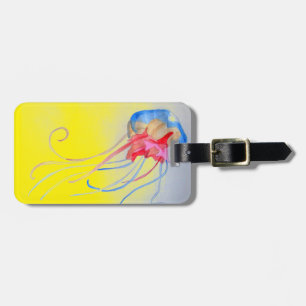 Quallenmeerwesen Originale Kunstdarstellung Gepäckanhänger