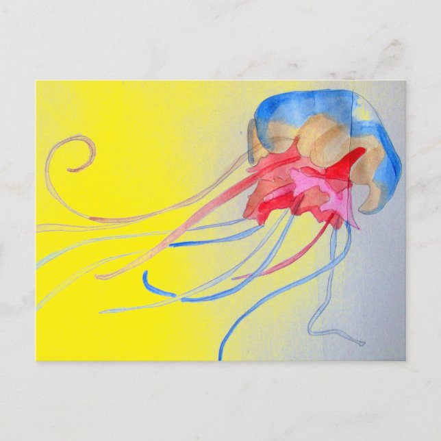 Quallenmeerwesen Originale Kunstdarstellung Postkarte (Vorderseite)