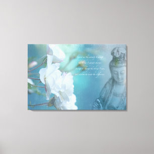 Quan Yin, Ruhezitat, 6" x 24" - GROSS Leinwanddruck