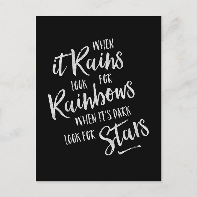 Quand il pleut - Carte Inspiration (Devant)