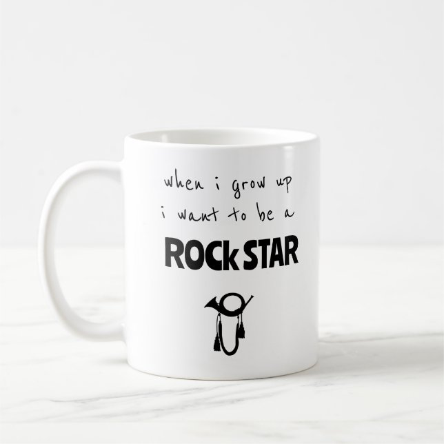 Quand j'ai grandi Rock Star café Mug (Gauche)
