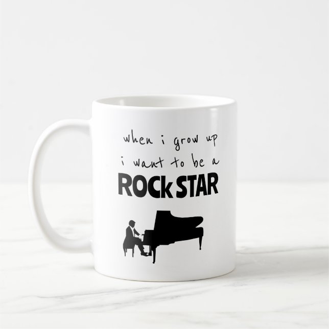 Quand j'ai grandi Rock Star café Mug (Gauche)