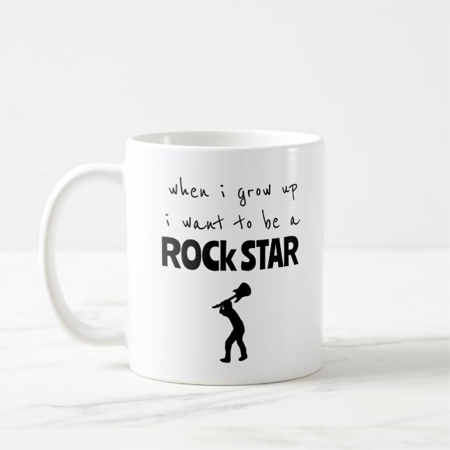Quand j'ai grandi Rock Star café Mug (Gauche)