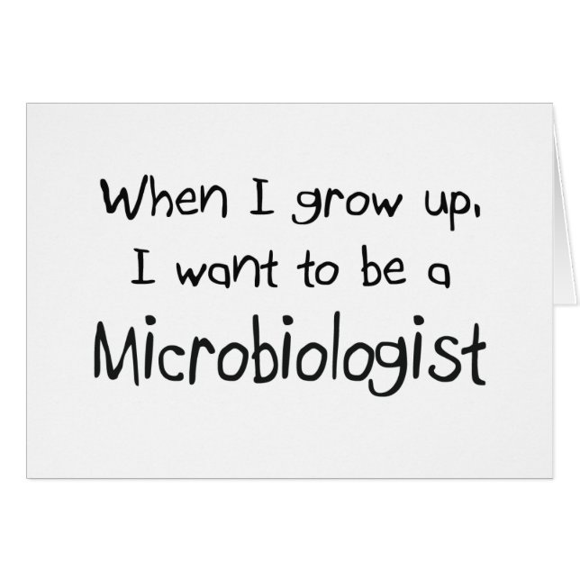 Quand je me grandis voulez être un microbiologiste (Devant horizontal)