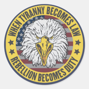 Quand la tyrannie devient loi - Stickers patriotiq