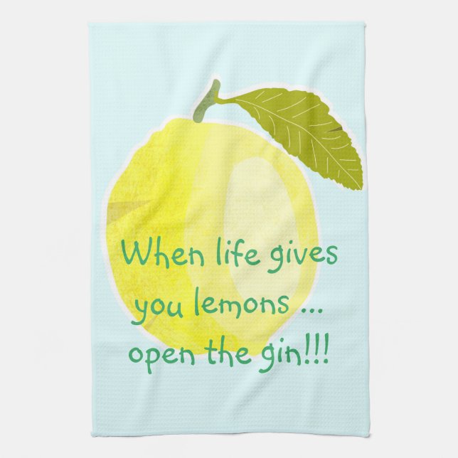 Quand La Vie Vous Donne Des Citrons... Serviette d (Vertical)