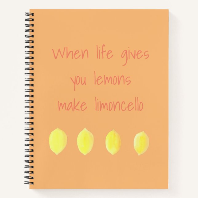 Quand la vie vous donne le Carnet des citrons (Devant)