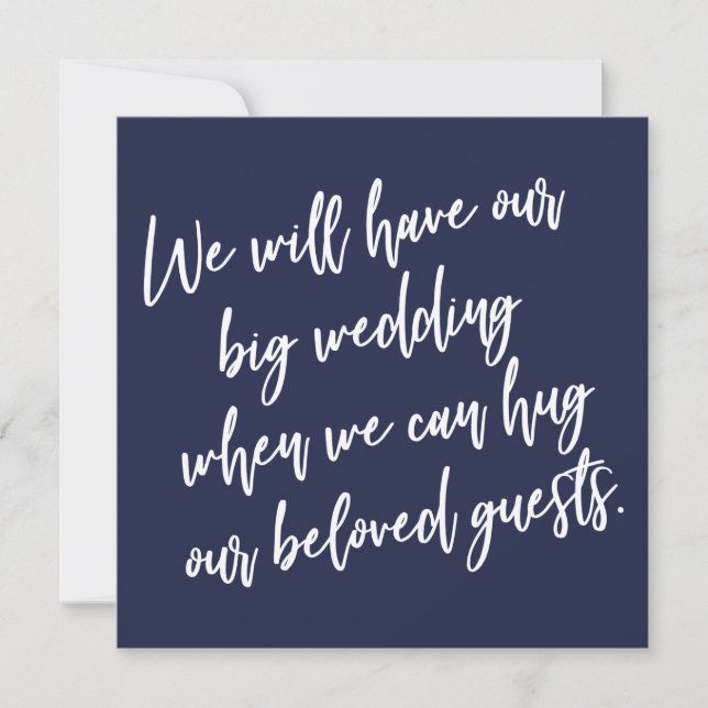 Quand nous pouvons serrer la carte de Mariage repo (Devant)